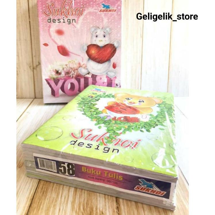

Hot Item..!!! Buku Tulis Murah SUKHOI 58 Lembar / 1 PCS ぜ