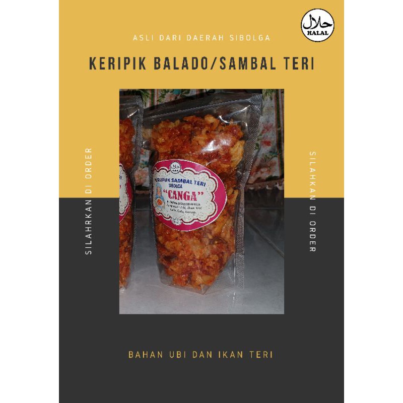 

Keripik Balado/Sambal Teri Asli Daerah SIBOLGA