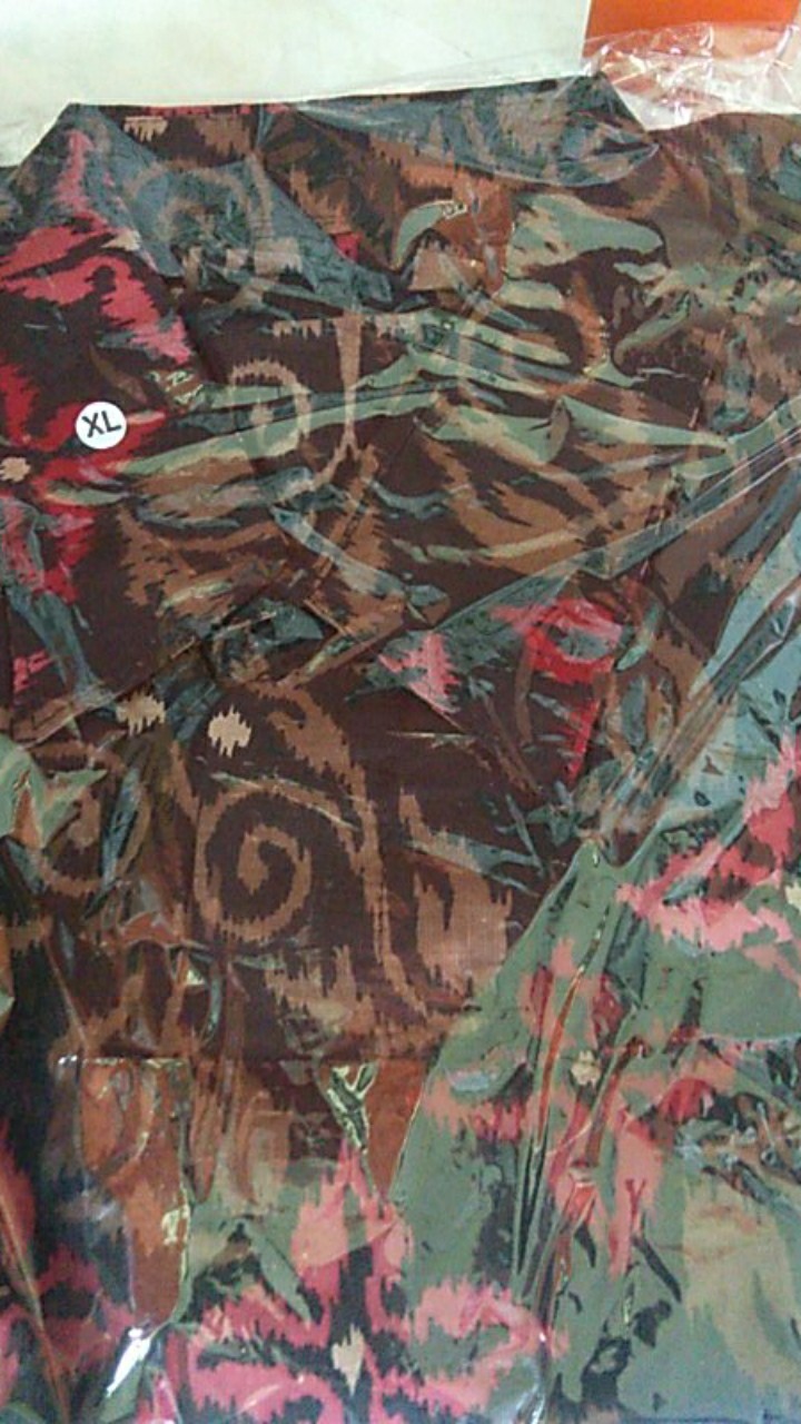 Bswart Batik Hrb026 Kenongo Hem Pendek Padi Pekalongan M L Xl Batik Pria Murah Modern Grosir Batik