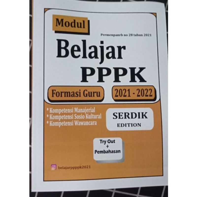 Modul Belajar PPPK SERDIK edition Formasi Guru 2021-2022
