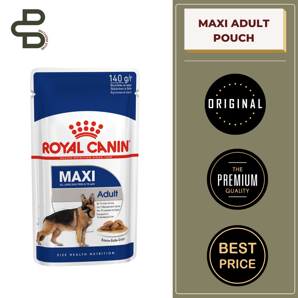 ROYAL CANIN MAXI ADULT WET POUCH / WET FOOD 140GR