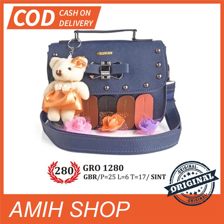 TAS SELEMPANG KASUAL WANITA GIARDINO - GRO 1280 ORIGINAL