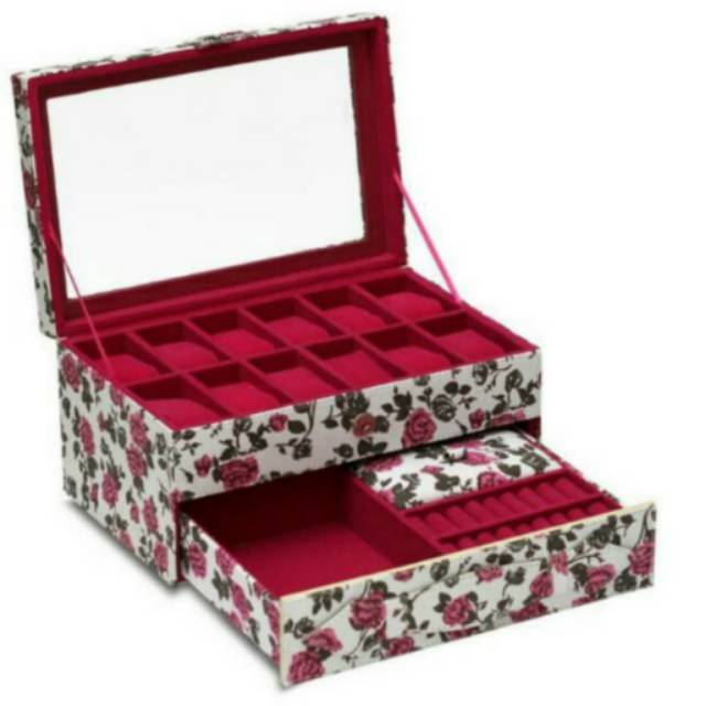 Leopard, Marlyn Monroe Watch Box Organizer Mix Jewellery / Kotak Jam Tangan Mix Perhiasan