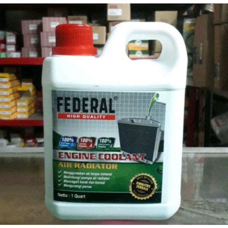 FEDERAL AIR COOLANT FEDERAL HQ WARNA HIJAU 1 LITER ORIGINAL