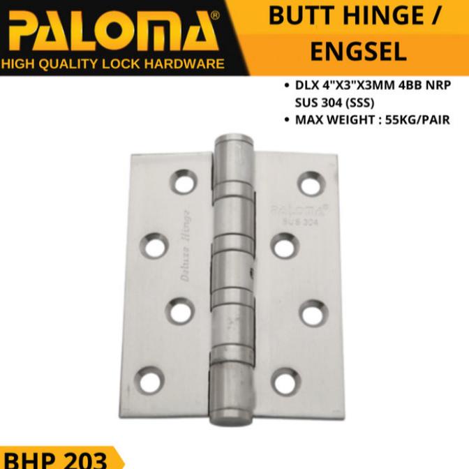 ENGSEL PINTU PALOMA SUS 304 BHP 203