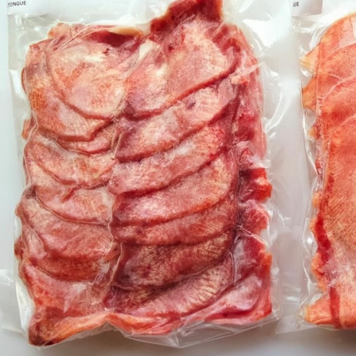

NATUREFOOD DAGING SAPI LIDAH OXTONGUE GRAIN FED YOUNG BEEF 2MM