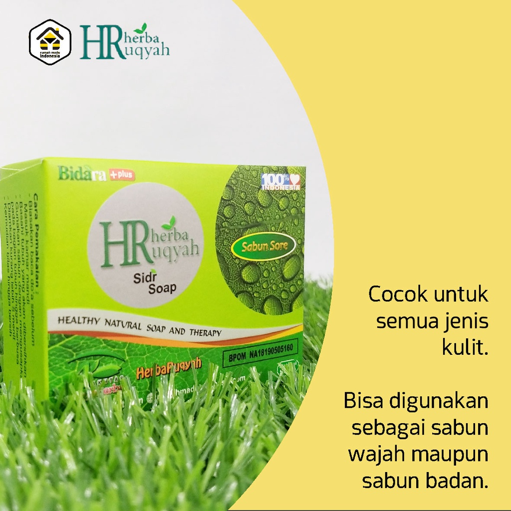 Sabun Bidara Obat Gatal Sabun Mandi Batang Sabun Herbal Sabun Bidara Bpom Sabun Herbal Plus - Herbaruqyah Sidr Soap