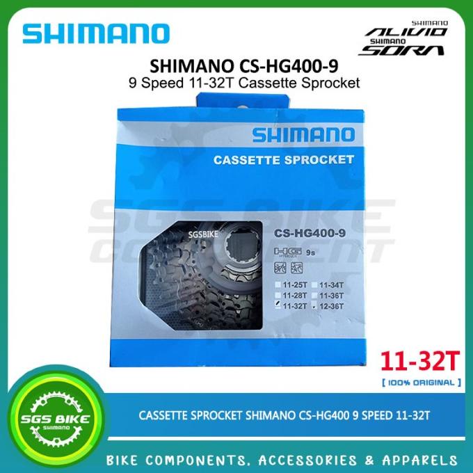 """] Sproket Shimano HG400 9 Speed 11-32T Sprocket Alivio