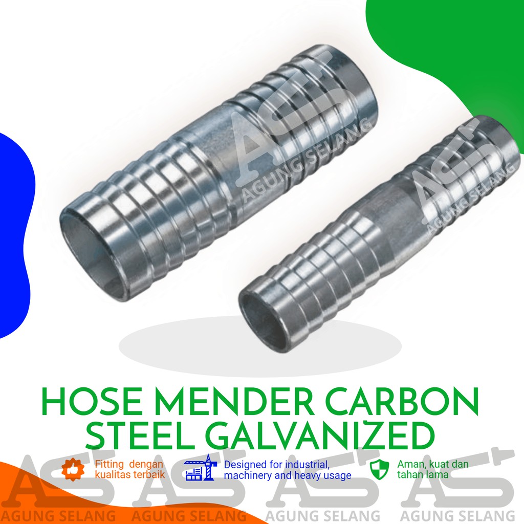 Jual Sambungan Selang Besi Inch Hose Mender Nepel Selang Galvanis Shopee Indonesia