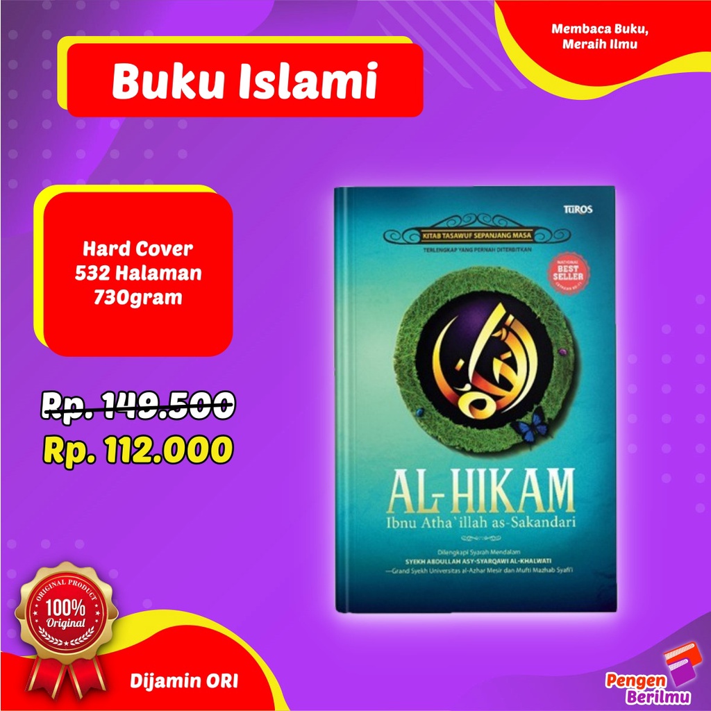 Jual Kitab Al-Hikam Turos - 3 Bahasa - Inggris Indonesia Arab | Buku ...