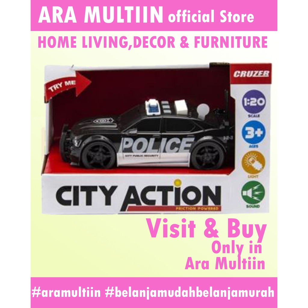 cruzer city action mainan mobil polisi