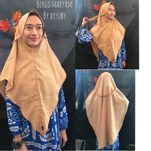 bergo Maryam embos by ayyuby - jilbab maryam embos by ayyuby-khimar embos by ayyuby