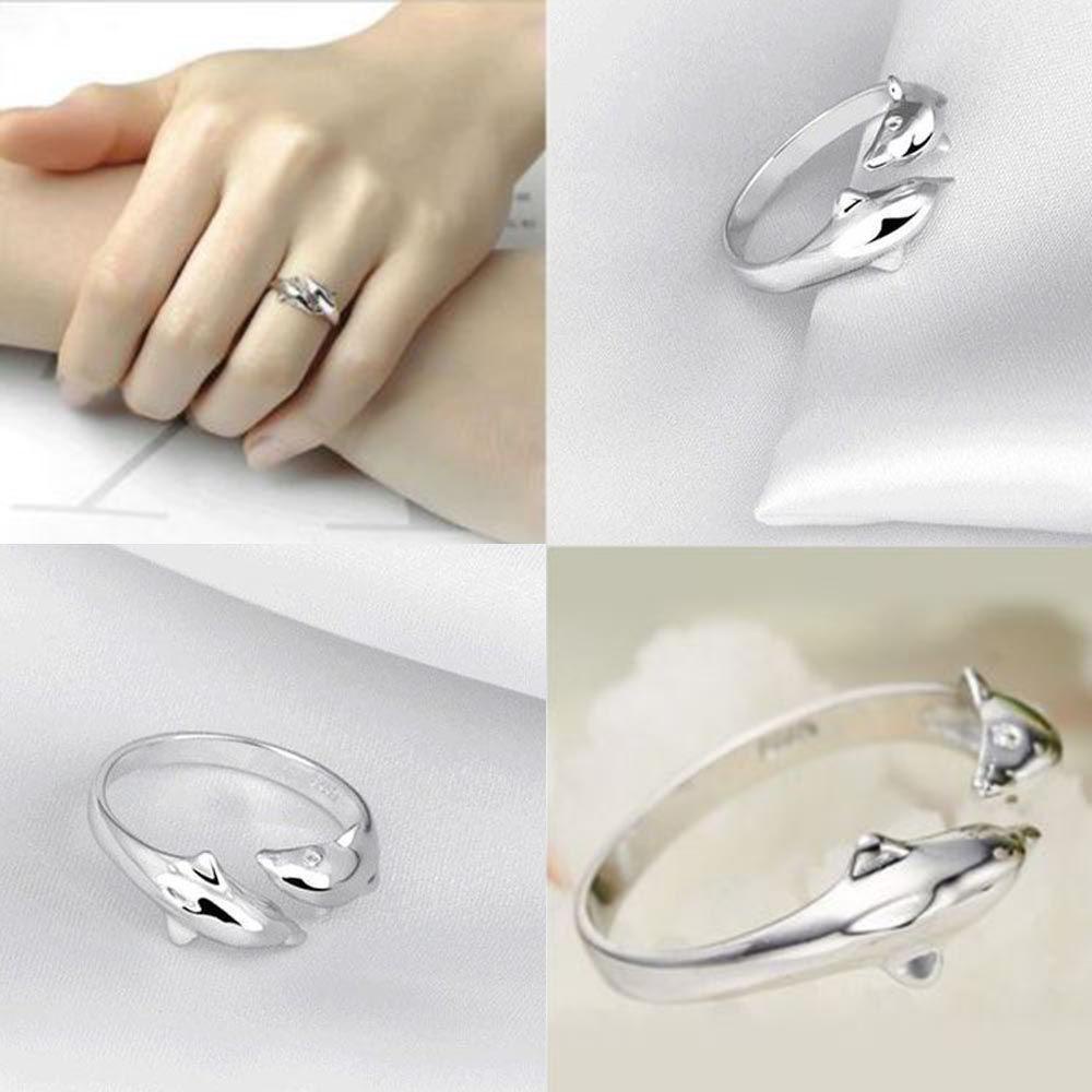 Needway Cincin Fashion Perak Dolphin Adjustable