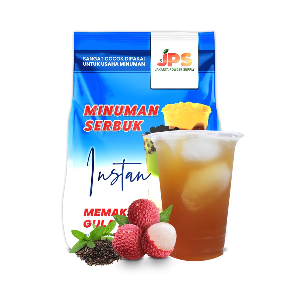 

JPS Lychee Tea Mix Serbuk Powder Bubuk Minuman 1 Kg