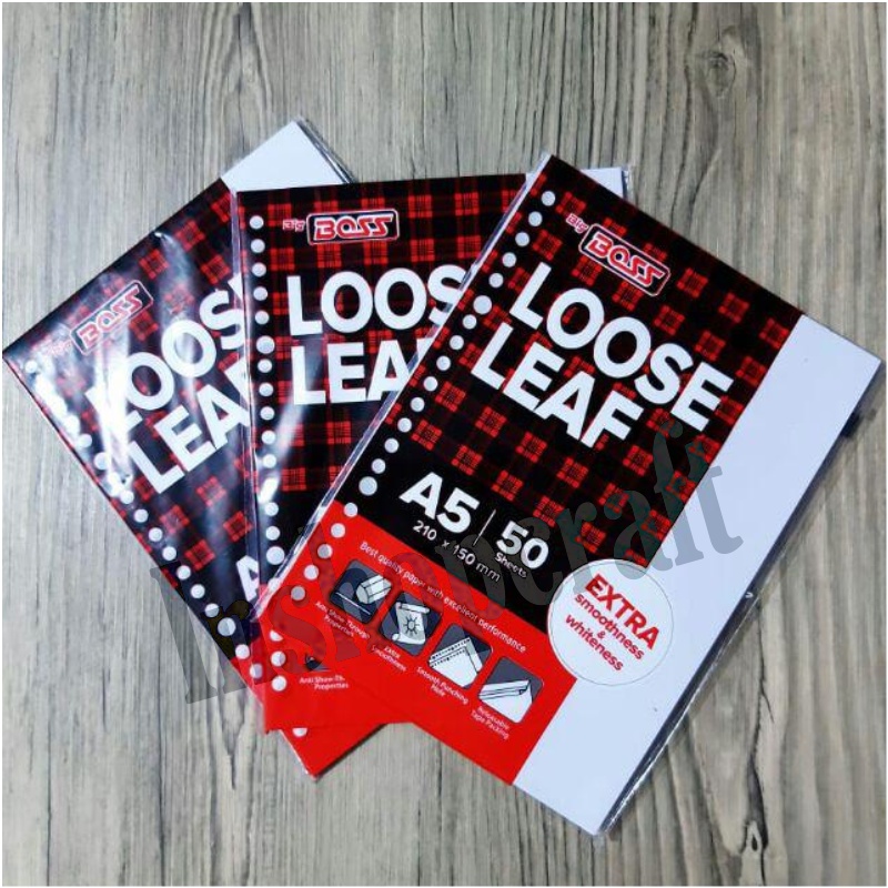 

Loose Leaf A5 50 Big Boss Polos Murah [INSHOP]