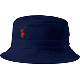 Bucket Hat Bordir Polo Ralph Lauren Unisex Remaja Dewasa Laki Perempuan