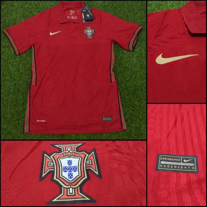 PAKAIAN OLAHRAGA BAJU BOLA JERSEY PORTUGAL HOME PLAYER ISSUE VAPORKNIT 2020/2021 GRADE ORI