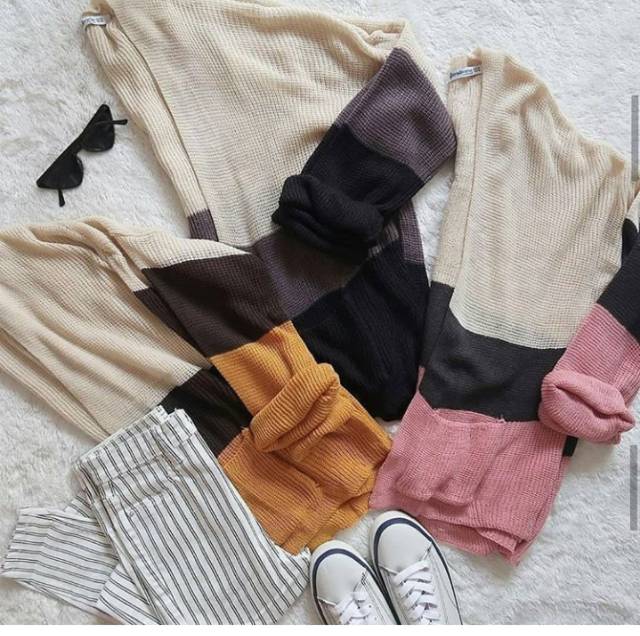 Kardigan Cameroon combie knited Rajut Murah