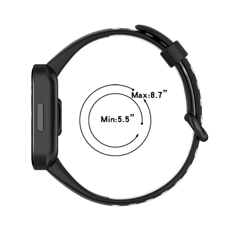 Silicone DUAL TONE Strap Silikon Rubber Smartwatch Redmi Watch 2 Lite