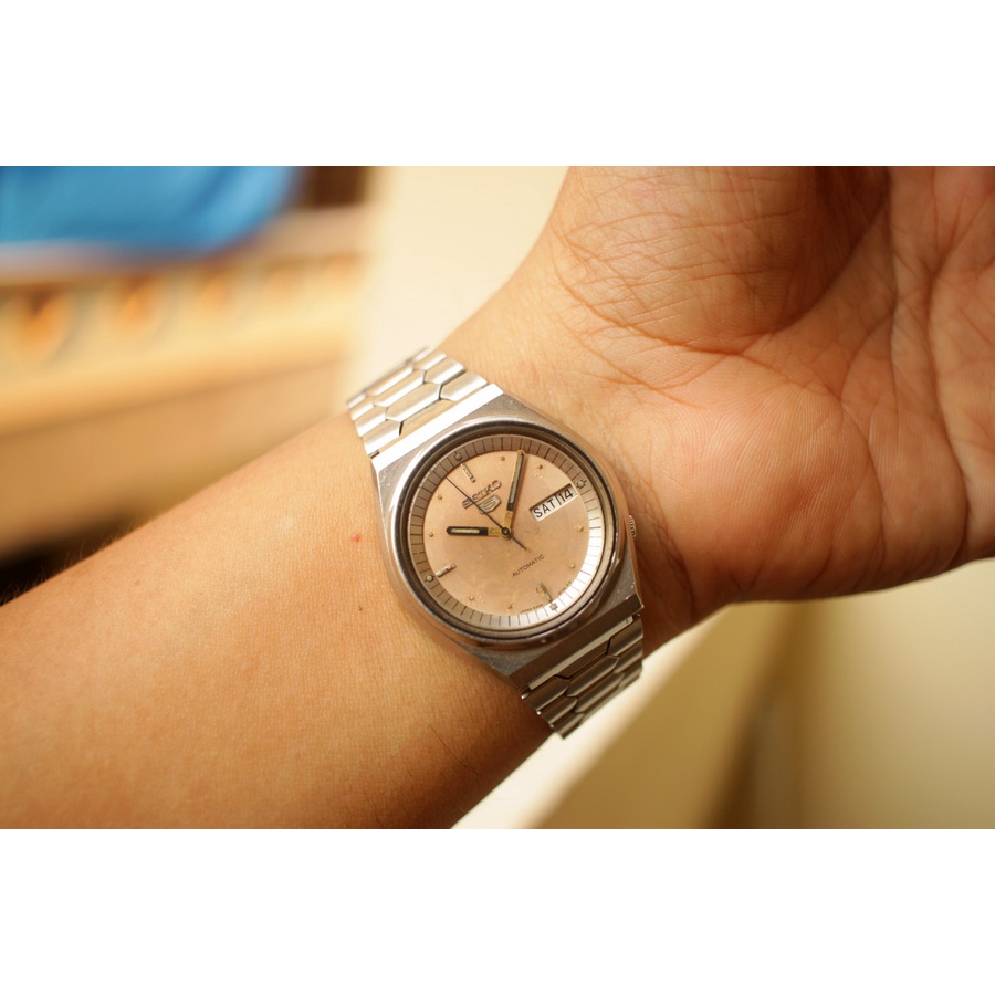 Seiko 6309-7150 pink dial vintage