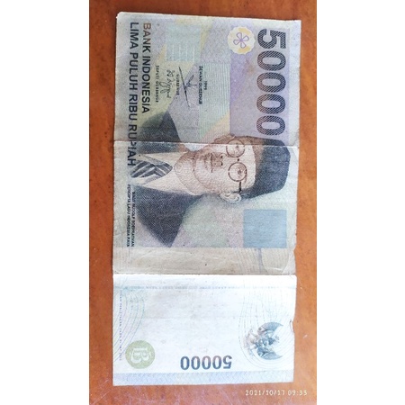 Uang kertas lama pecahan 50 ribu
