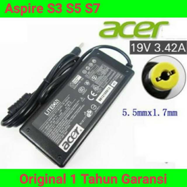 Adaptor Charger Acer Aspire S3 S5 S7 Original