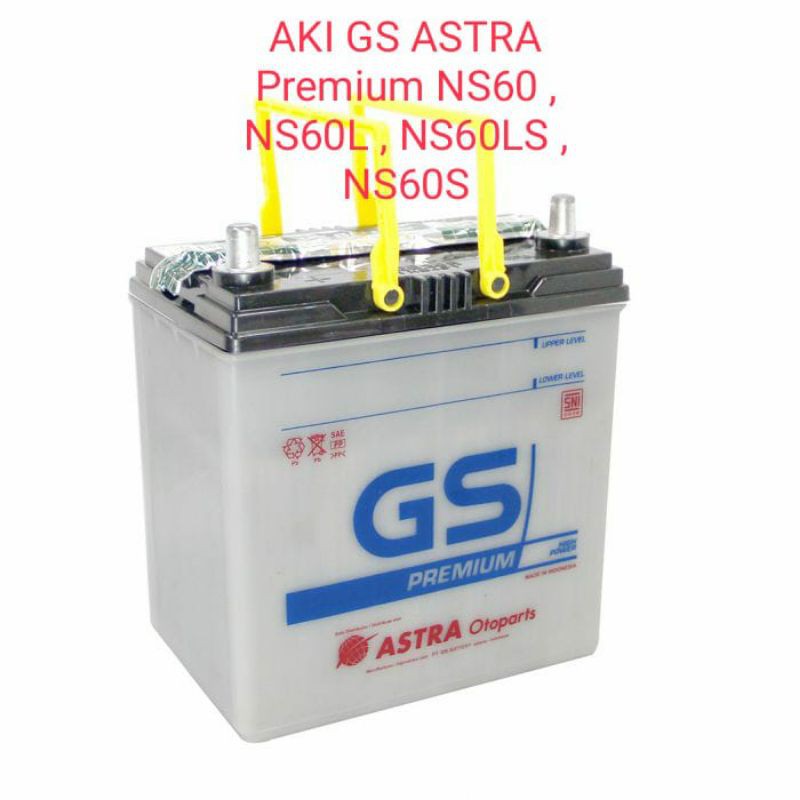 AKI MOBIL GS ASTRA Premium NS60 , NS60L , NS60LS , NS60S