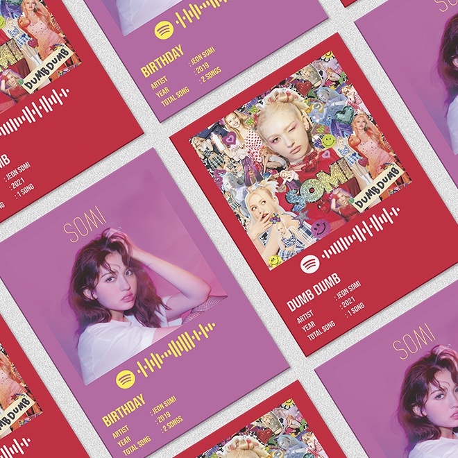 Kpop Spotify Poster A5 - SOMI