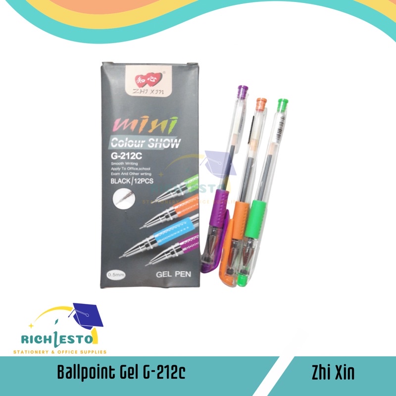 

(LUSIN)Bolpen/Ballpoint/Pulpen Gel Zhi Xin G-212c