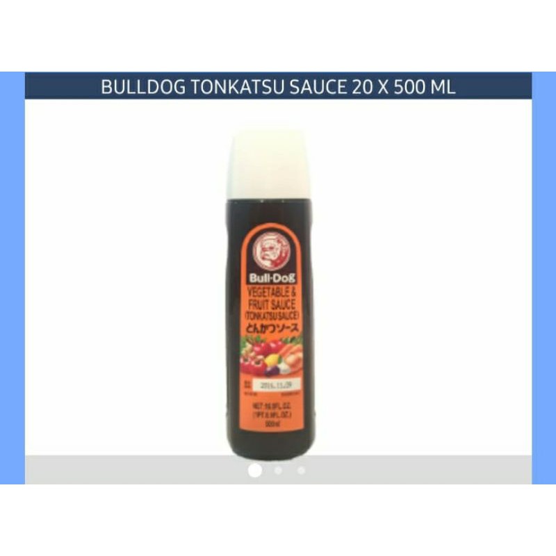 

Bulldog Tonkatsu Sauce 500ml [ Saus Katsu, Okonomiyaki, Takoyaki ]