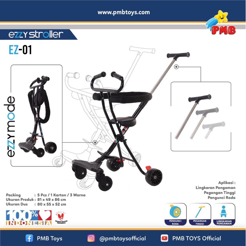 Microtrike PMB Ezzy EZ01 Stroller PMB EZ 01