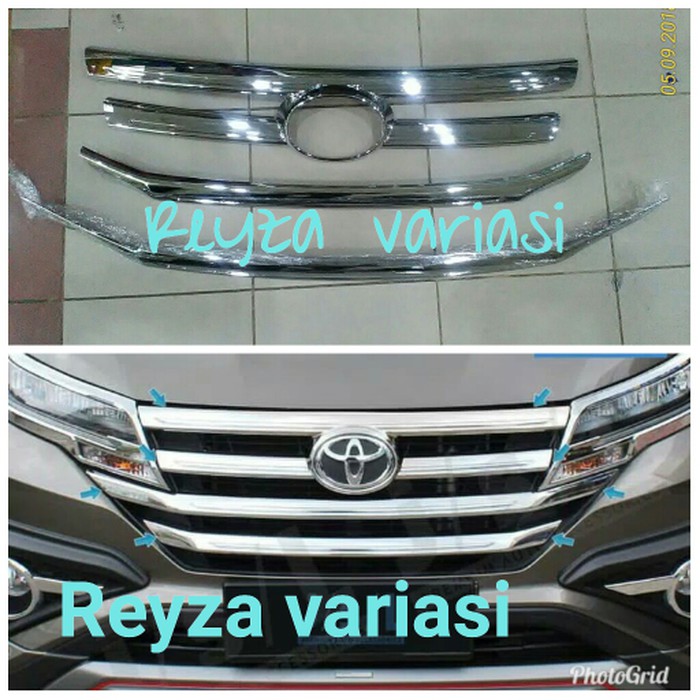 Garnish List Lis Bumper Depan All New Rush Terios 2018 Chrome