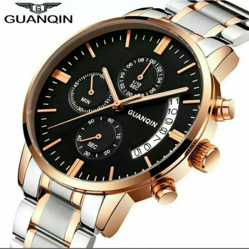 Man Watch ORIGINAL Guanqin Jam Tangan Pria Analog