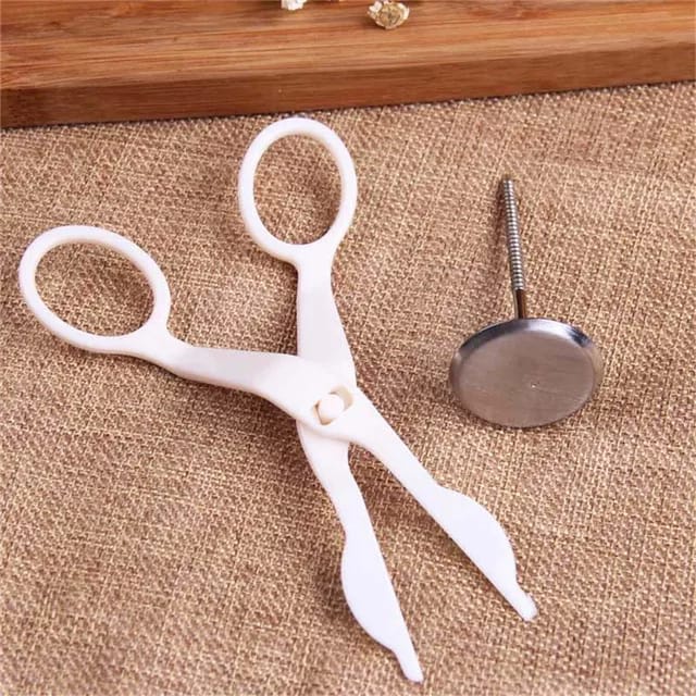 SATU PAKET Gunting Paku dekorasi mawar Butter cream mawar Gunting dekorasi baking cream Decoration Scissors