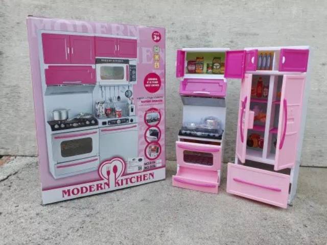 MAINAN MODERN KITCHEN SET - ANAK PEREMPUAN EDUKATIF - MASAK CEWEK