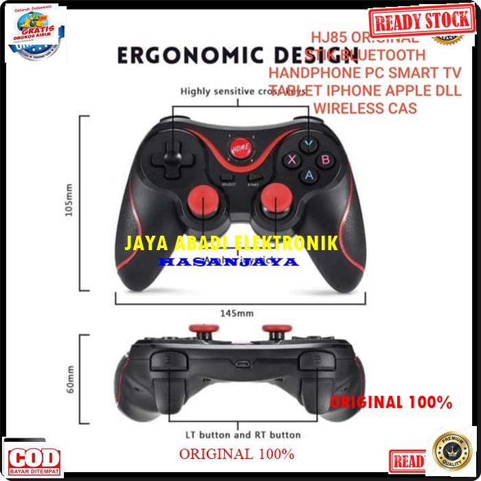 G268 GAMEPAD STIK BLUETOOTH ONLINE GAMING STIK HANDPHONE ANDROIT IOS JOYSTIK BLUETOOTH WIRELESS GAMER CAS LAPTOP PC KOMPUTER CPU STIK MULTIFUNGSI UNIVERSAL BISA UNTUK SEGALA JENIS ANDROIT ATAU IOS DAN KOMPUTER DAN MEMPERMUDAH UNTUK MAIN GAME