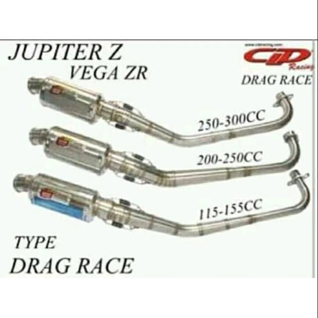 Knalpot cld drack road race kolong oval pendek jupiter z supra x karisma blade c70 sogun smas dll