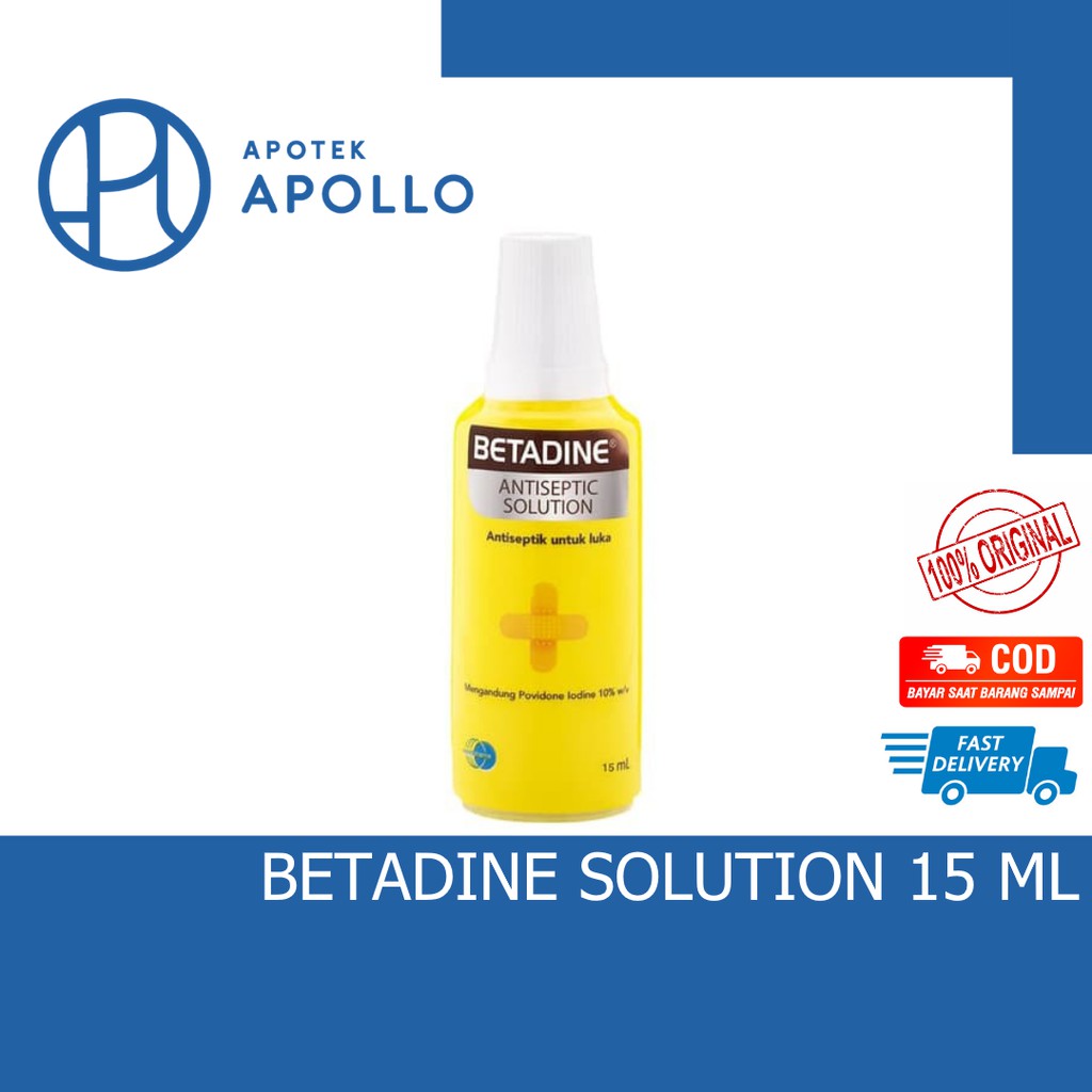 BETADINE SOLUTION 15ML, 30ML, &amp; 60ML