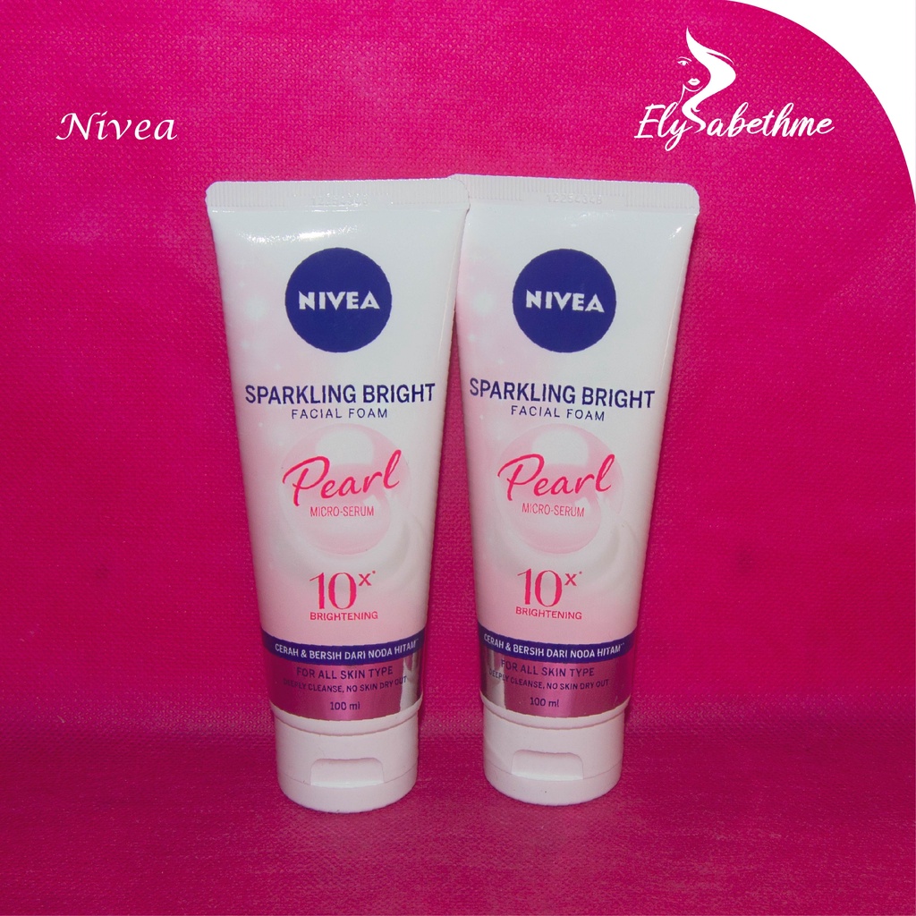 ✿ELYSABETHME✿ 𝓷𝓲𝓿𝓮𝓪 nivea Facial foam with Pearl sabun cuci muka dari ekstrak mutiara lembut