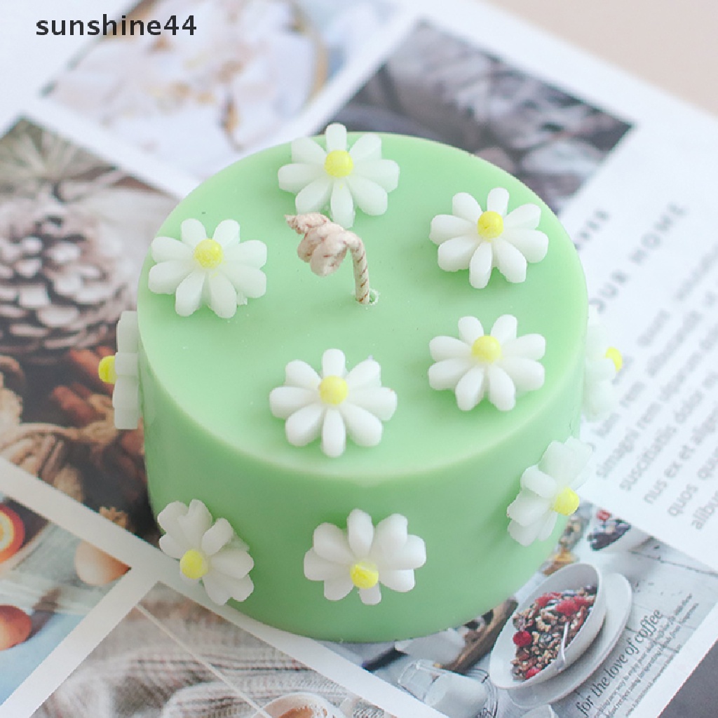 Sunshine Cetakan Sabun / Aromaterapi diy Bentuk Bunga Matahari mini Bahan Silikon