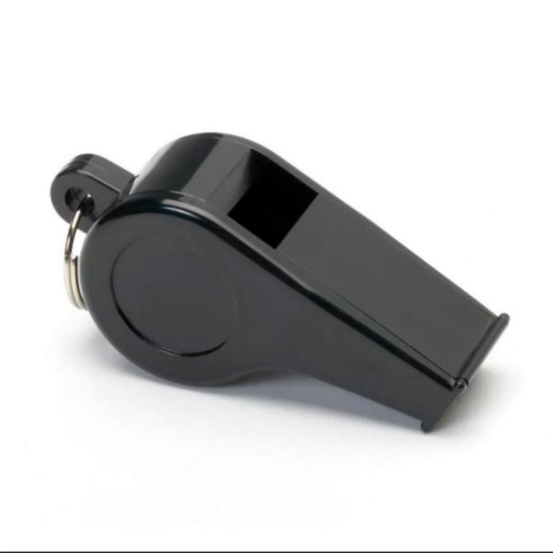 PELUIT WASIT  BOLA PLASTIC WHISTLE - BLACK