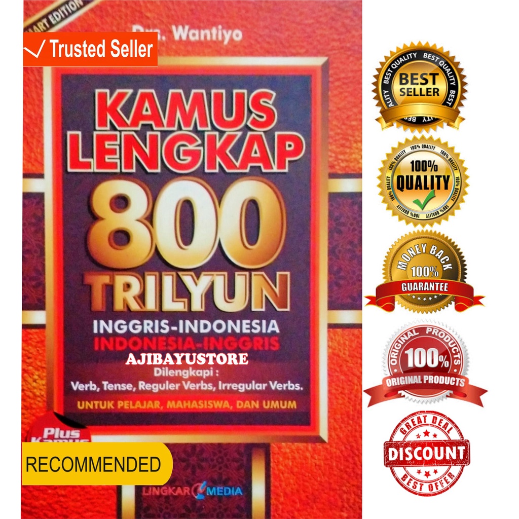 Jual BUKU KAMUS BAHASA INGGRIS KAMUS LENGKAP 800 TRILYUN 800 TRILIYUN ...