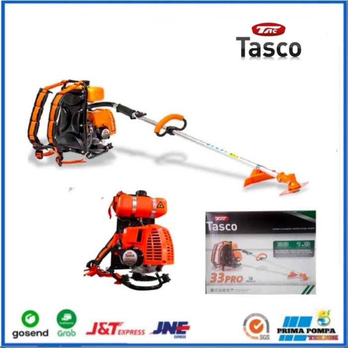 Mesin Potong rumput 2 tak Tasco potong rumput gendong tasco 33 pro