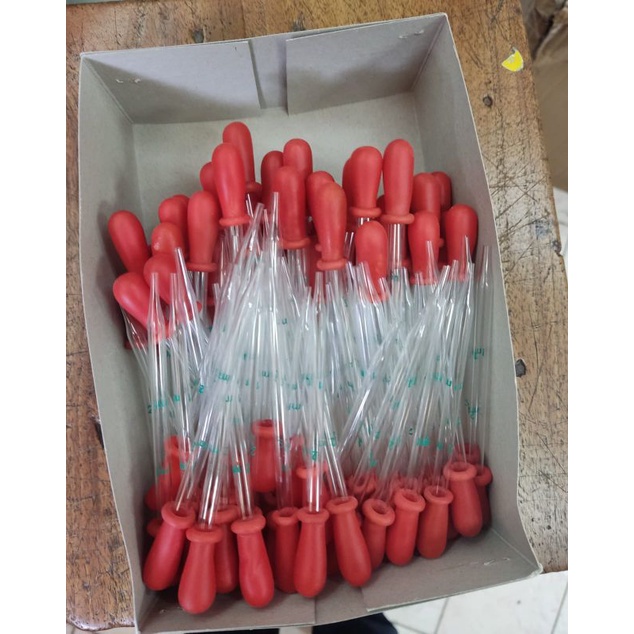 Pipet Tetes Dot Merah Skala 2 ml Per Box