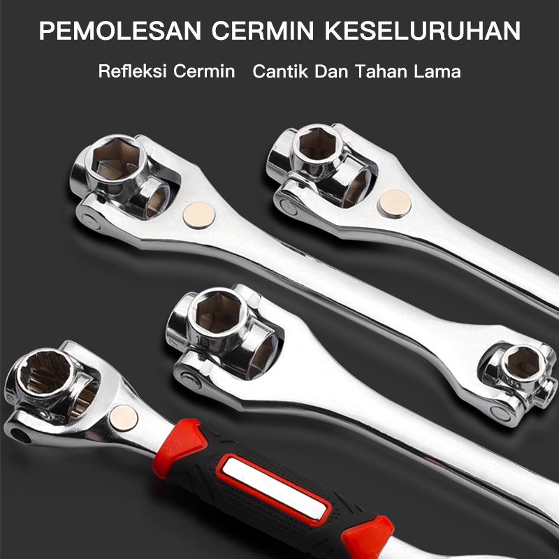 ISKU Tiger Wrench Kunci Pas Universal Untuk Semua Mur Dan Baut Untuk Ukuran Baut 8mm 10mm 11mm 13mm 14mm 16mm 17mm 19mm