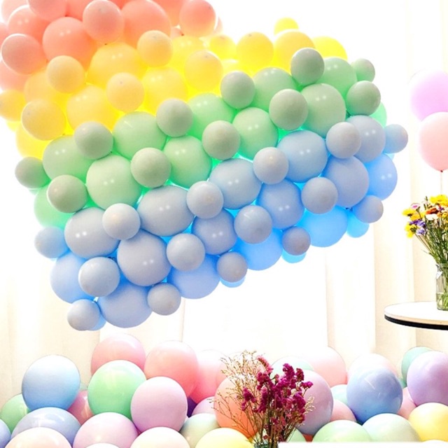 Balon Macaron 5 Inch Polos 1 Pcs Balon Ulang Tahun Pastel 12.7cm Ballon Chrome Dekorasi Murah