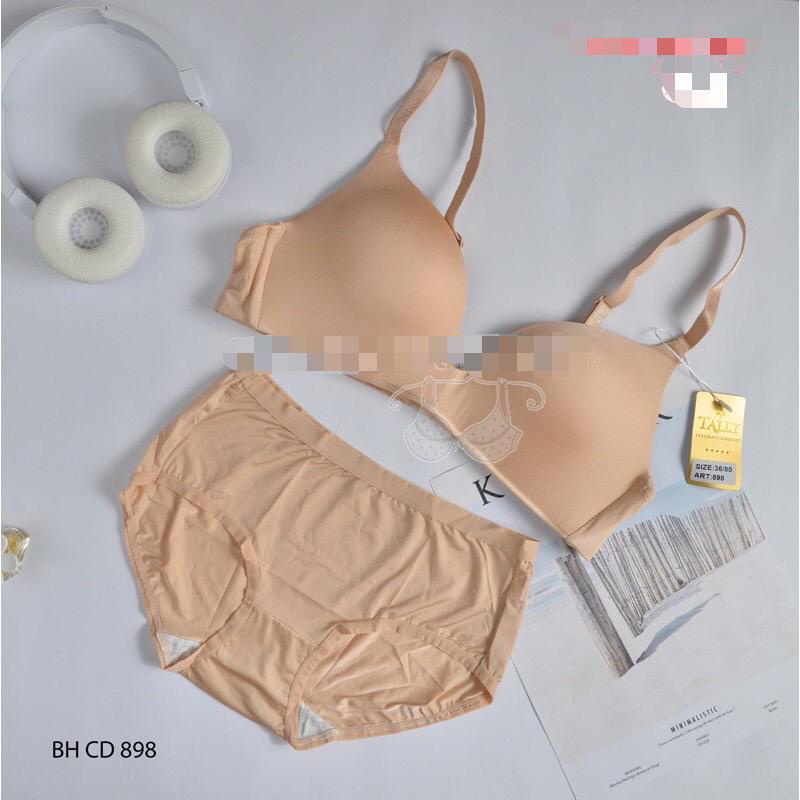 BH SET 898 TALLY TANPA KAWAT PUSH UP BRA 1 SET BRA TALLY SEAMLESS BHAN LICIN NON KAWAT - BH SET TALLY - BAHAN LEMBUT - ARA98STORE