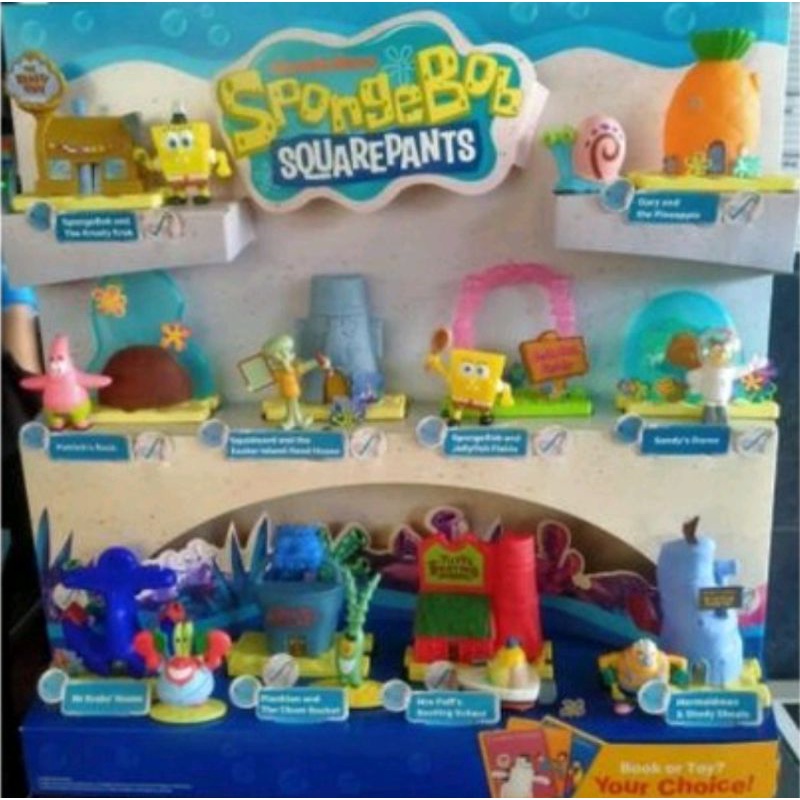 Happy Meal Figurin Spongebob Squarepants 2021 Jellyfish, Sandy