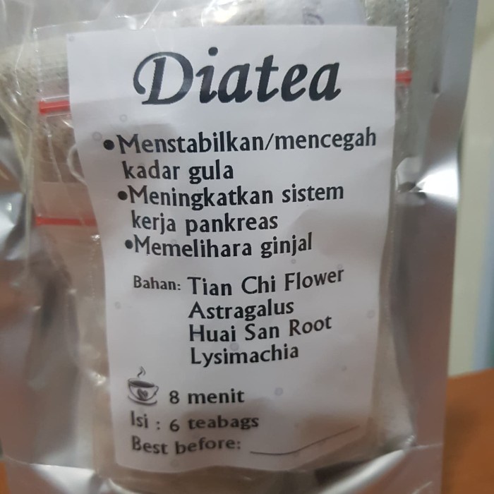 

ORIGINAL MURAH TEA HERBAL DIATEA isi 6 teabag infusion