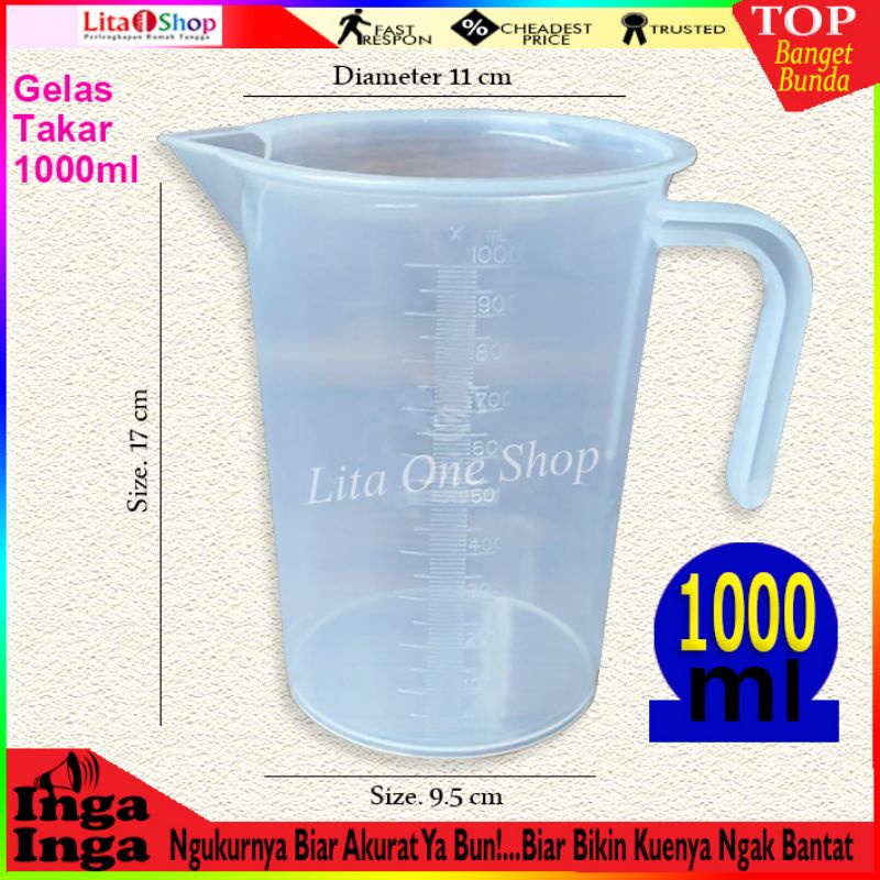 Gelas ukur 1000 Ml / Gelas Ukur
